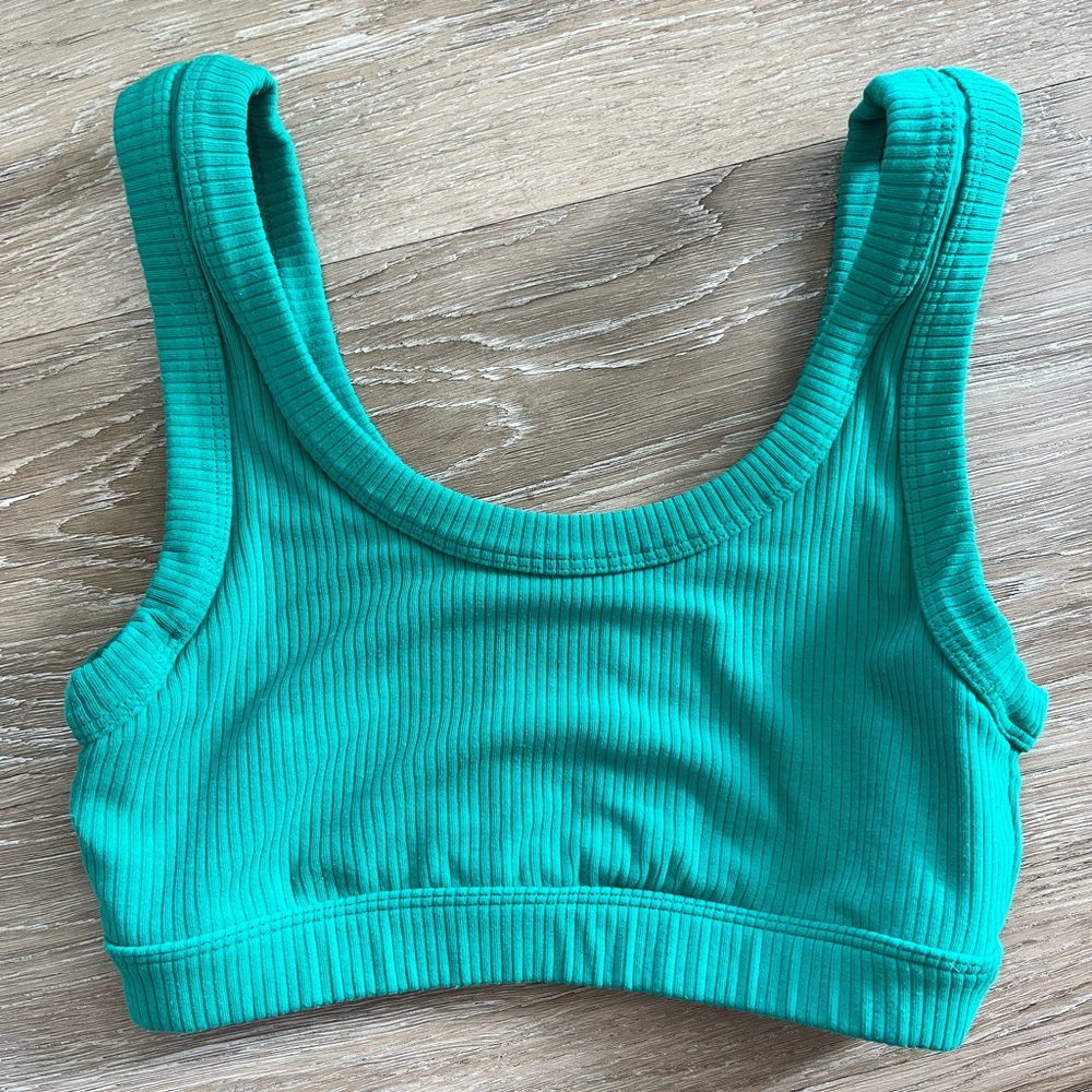 Alo Wellness Bra Green Size Small